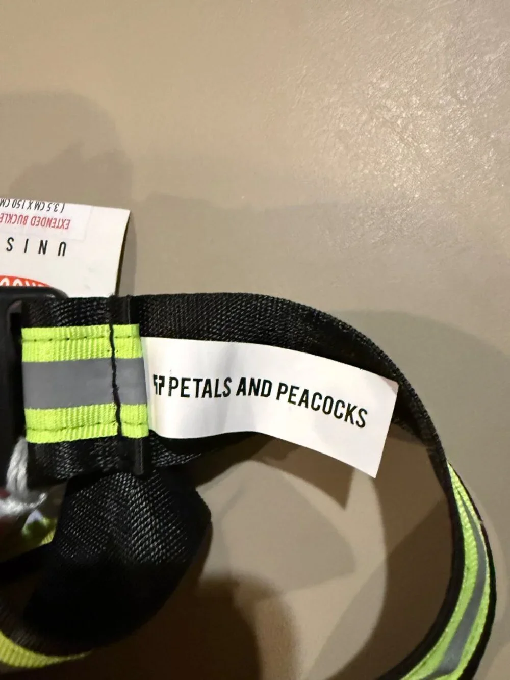 Petals and Peacocks High-Visibility Reflective Extended Buckle Belt